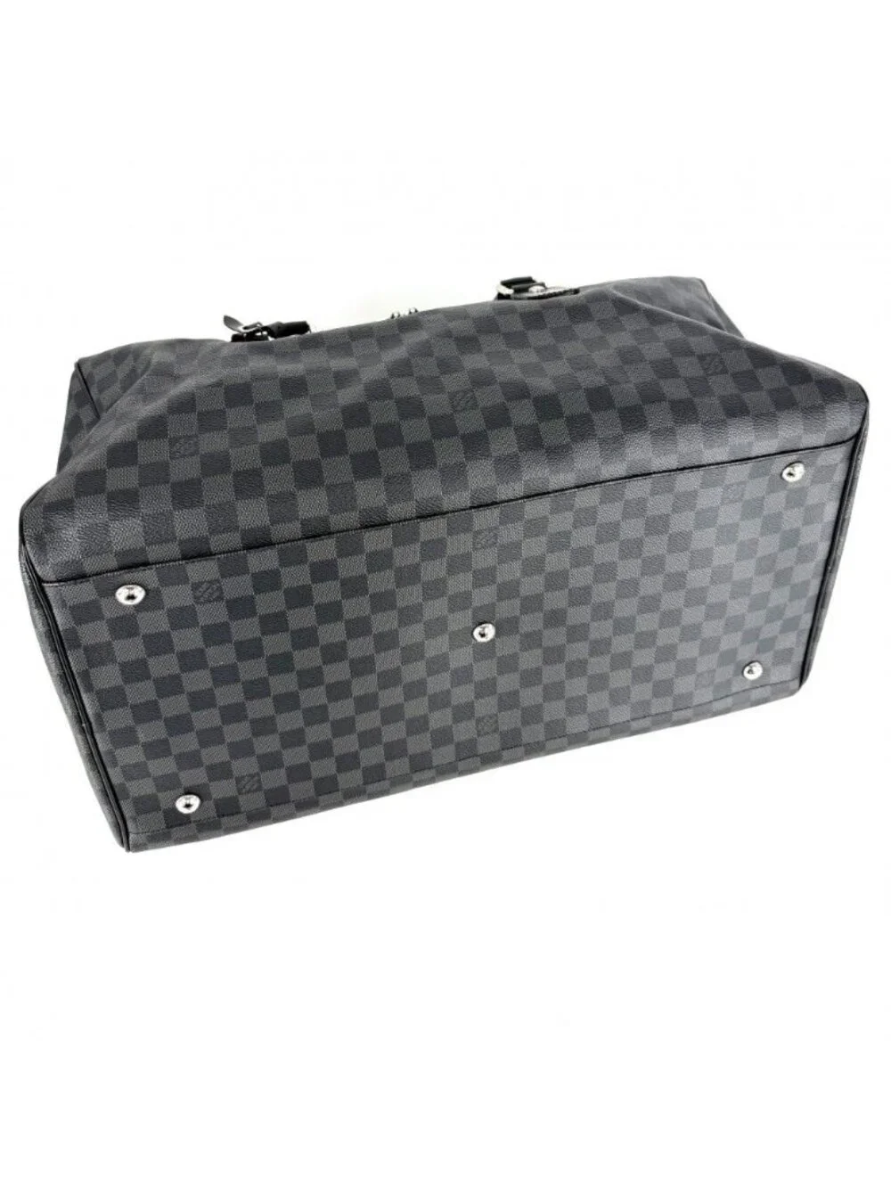 Louis Vuitton Boston Bag Roadster 50 Crossbody 2-Way Damier Graphite Black